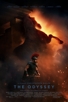 The Odyssey (2026) film poster — a Christopher Nolan film